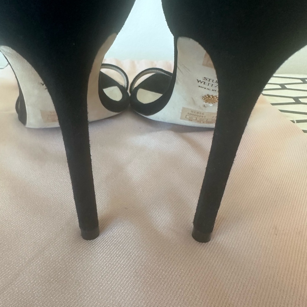 Disney x Stuart Weitzman Nudistcurve Black, size 9 - Picture 10 of 11
